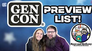 Our Gen Con Preview List! (2026 edition!)