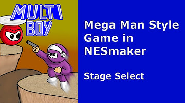 Can We Make a Mega Man Style Game in NESmaker Part 1 Stage Select