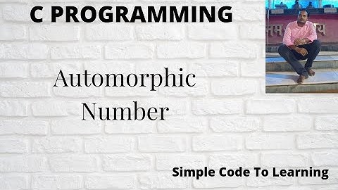 28: How do I check whether a number is Automorphic or not using c programming || MCS-011|| O level