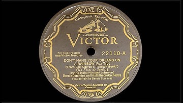 “Don't Hang Your Dreams On A Rainbow” by Bernie Cummins and his Biltmore Orchestra 1929