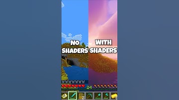 Minecraft With Vs Without Shaders…