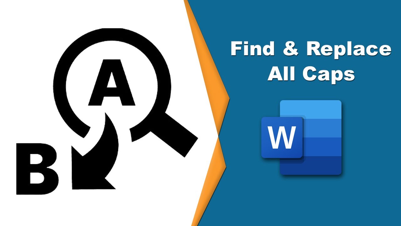 how-to-find-and-replace-all-caps-with-lowercase-in-word-youtube