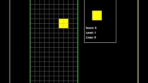 Tetris Clone Game Using Pygame