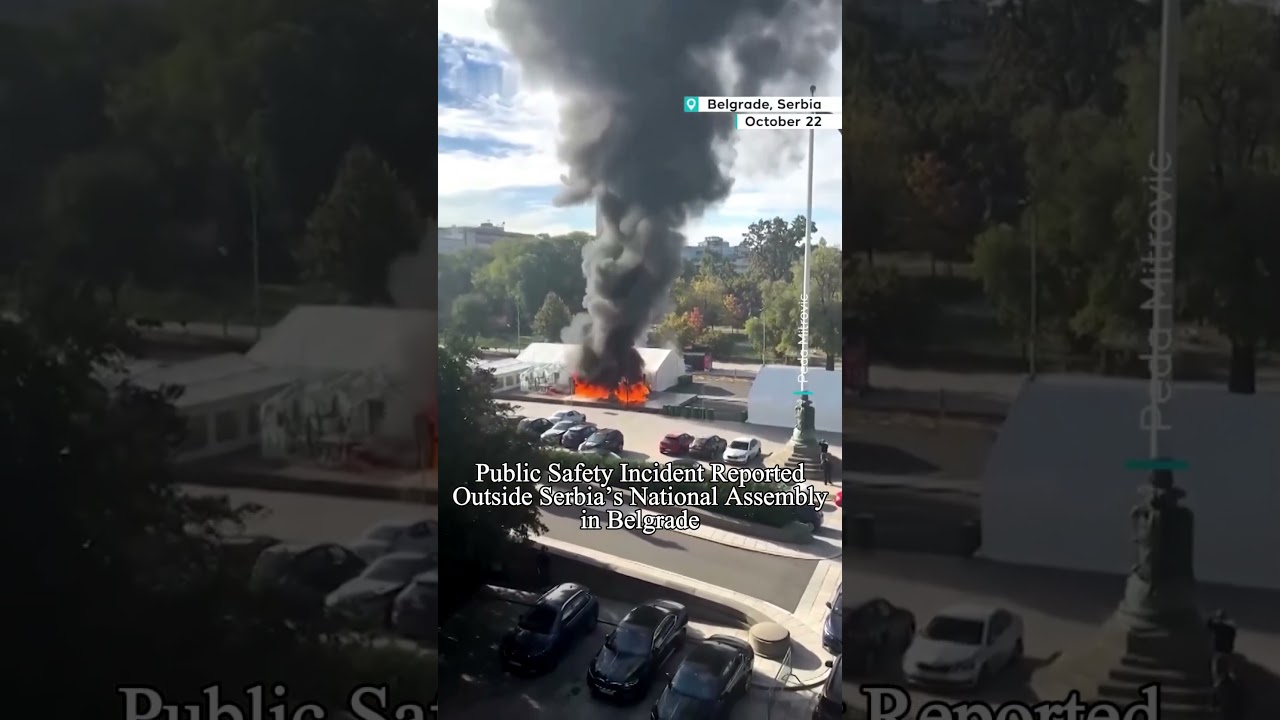 Security Situation Reported Near Serbia’s National Assembly in Belgrade