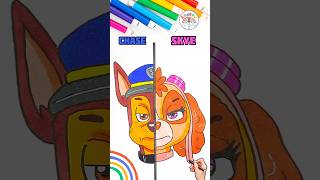 Draw Paw Patrol Simple Draw Chase And Skye Easy Tutorial