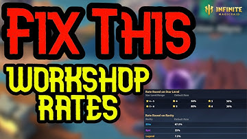 Fix The Workshop Rates And Let Us Convert Ores - Infinite Magicraid