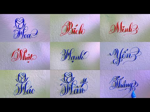 [ Tổng hợp ]Tên Bạn Là Gì? Viết Tên Dạo Theo Yêu Cầu | Calligraphy | Handwriting