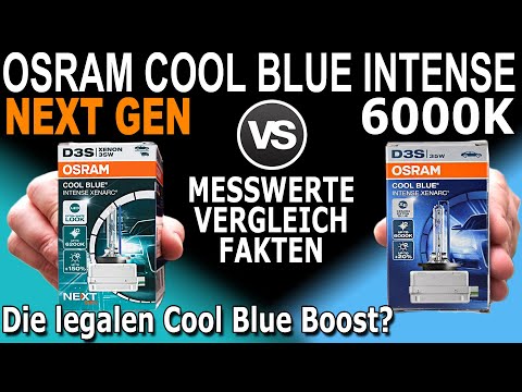 Osram Cool Blue Intense Next Gen Vergleich Messwerte Fakten | Die neuen legalen Cool Blue Boost?