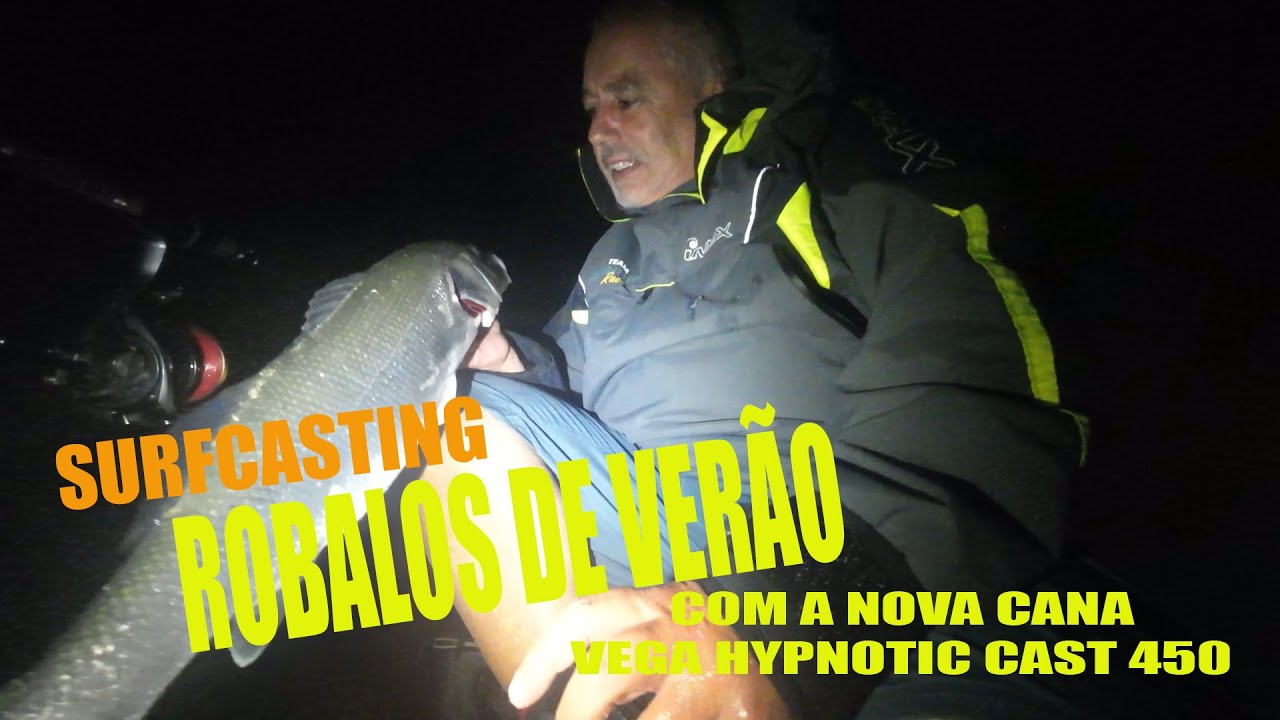 Surfcasting  Robalos de Verão com a nova cana