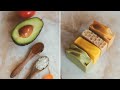 Making soap with grocery store ingredients🥑🍅🍯🥕🌾🥛 A compilation
