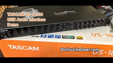 TASCAM US-16x08 USB Audio Interface Overview