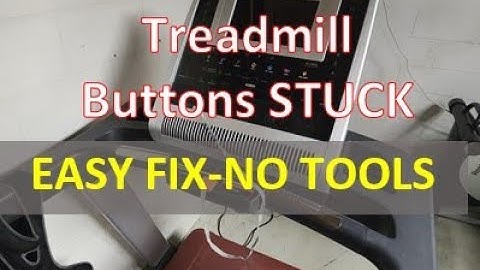 Treadmill Buttons not working - EASY FIX (No Tools).  Stuck buttons fixed FAST.  Easy Repair.