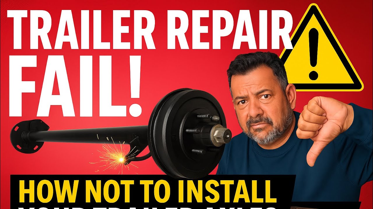 Point Loading Trailer Fail Trailer Repair FAIL! 🚨 How NOT to Install Your Trailer Axles - YouTube