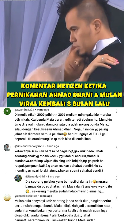 Komentar Netizen Ketika Pernikahan Ahmad Dhani & Mulan Jameela Viral Kembali