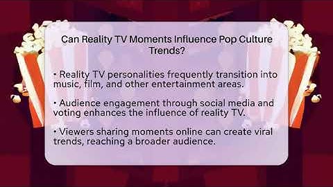 Can Reality TV Moments Influence Pop Culture Trends? - The Reality Radar