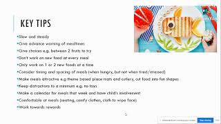 Celebrity Parent Talk: Strategies to Support Children with Feeding and Eating Difficulties Profile