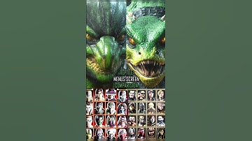 Reptile Character Selection in Mk9 , MkX  and Mk1 Khaos Reigns #mortalkombat1havik
