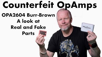 Counterfeit Burr Brown OpAmps OPA2604 - Found good ones - What to look for