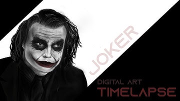 Joker Digital art Timelapse|Joker Speedpaint|Hema Natarajan