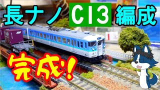 [A mixed formation of 1000 and 300 series!] Nagano's 115 series C13 formation completed!