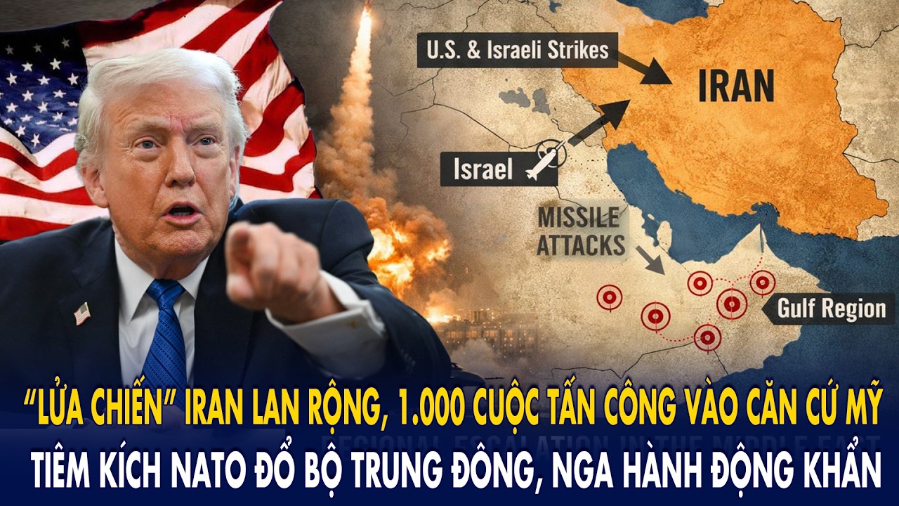 “Lửa chiến” Iran lan rộng, 1.000 cuộc tấn công vào căn cứ Mỹ: Tiêm kích NATO đổ bộ Trung Đông
