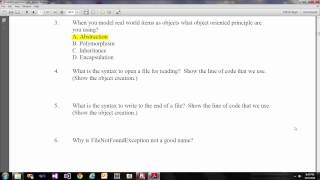 CSC 111 Final Section 1