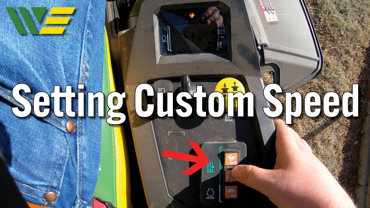 How to Set a Custom Speed on Your John Deere Z545R Zero Turn Mower