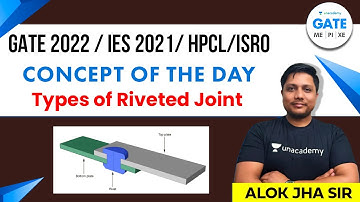 Concept of the Day | Types of Riveted Joint  | ISRO, HPCL | By  Alok Sir