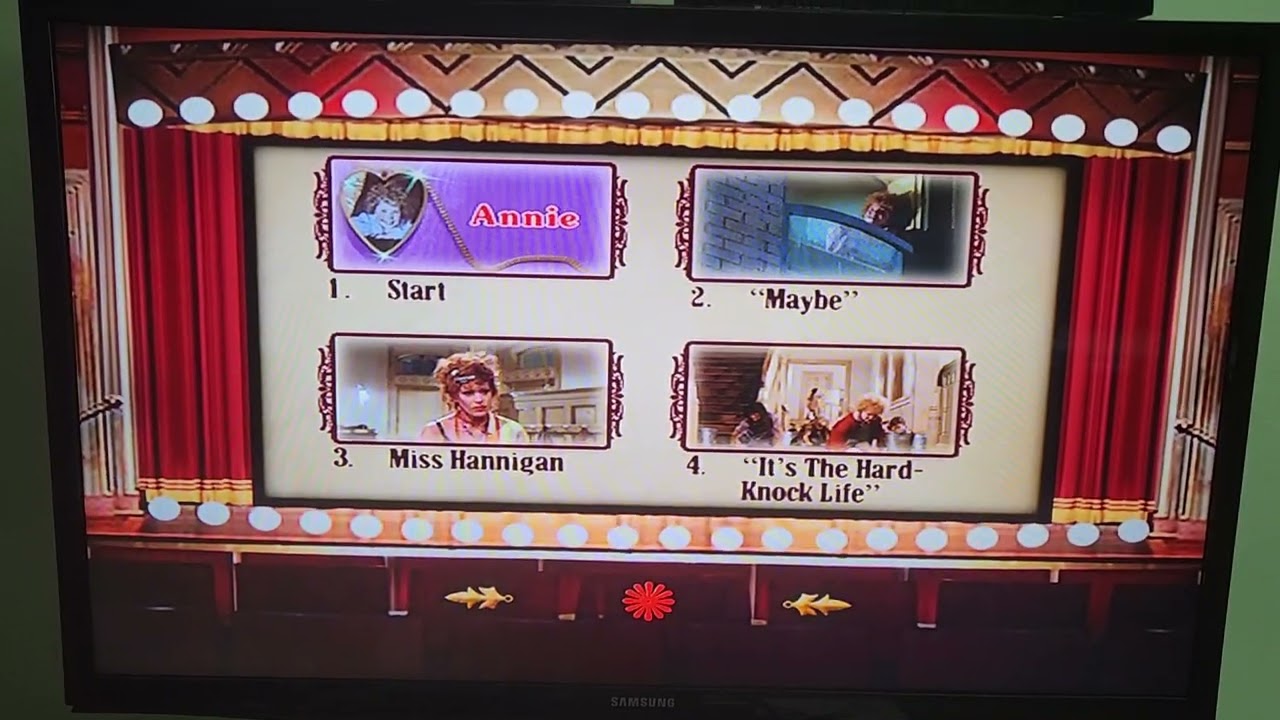 Annie (1982): Special Anniversary Edition 2004 DVD Menu Walkthrough