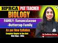 HPRCA PGT Biology 2026 | FAMILY: Ranunculaceae (Buttercup Family) | New Syllabus Complete Lecture