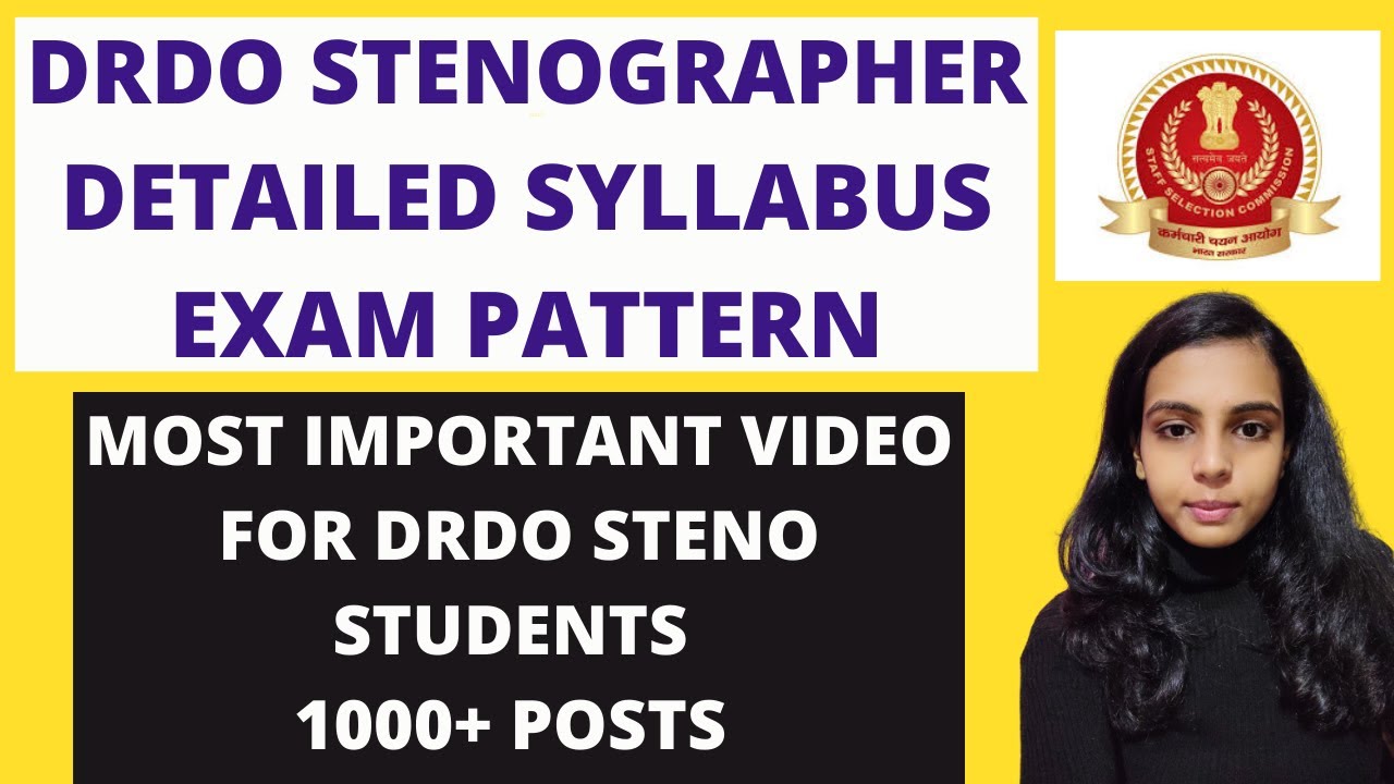 DRDO STENO 2022 DETAILED SYLLABUS | DRDO STENO 2022 EXAM PATTERN | DRDO STENO 2022 FULL DETAILS