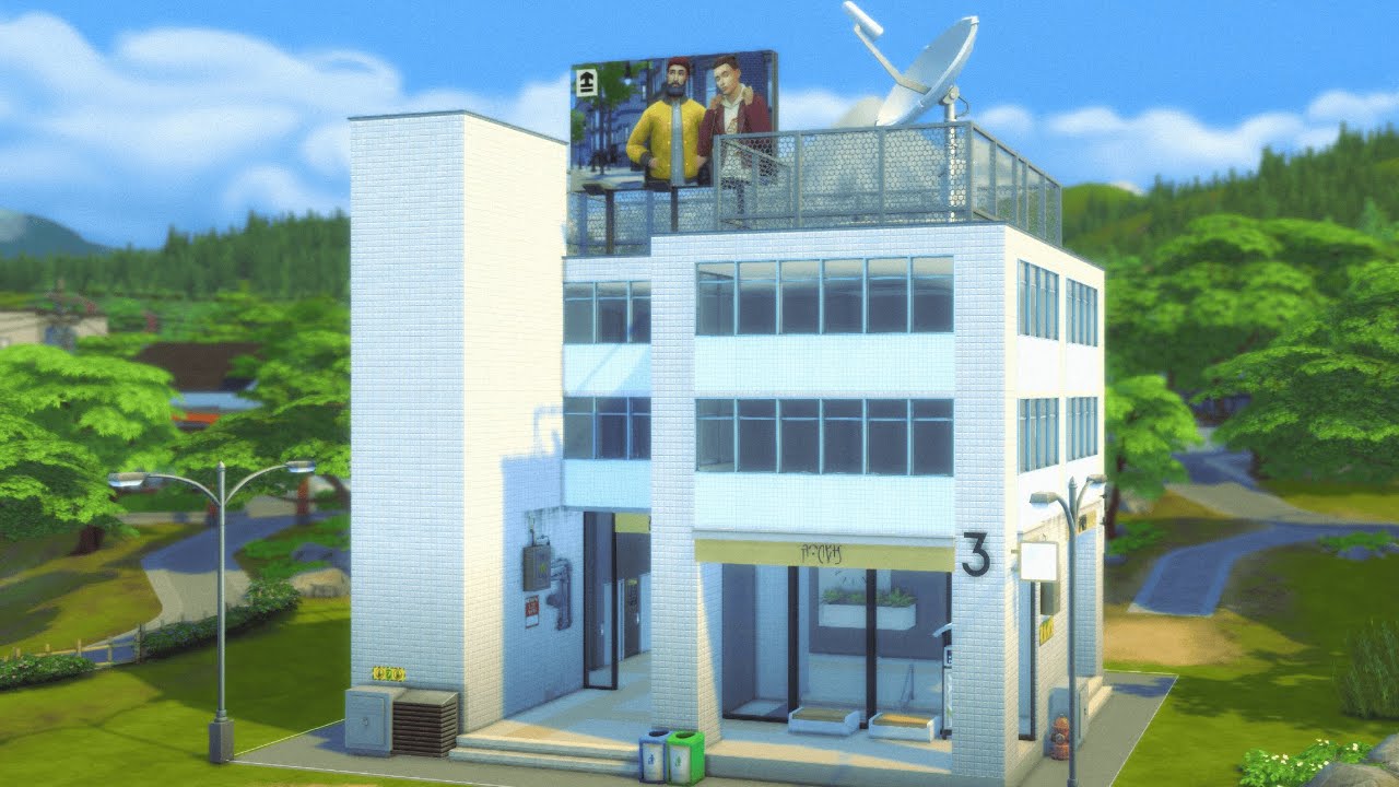 Taiwanese Mixed-Use Building with Underground Metro | The Sims 4 Speed Build