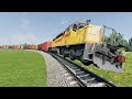 Realistic train crashes 27  beamngdrive