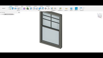 Sliding sash window Fusion 360
