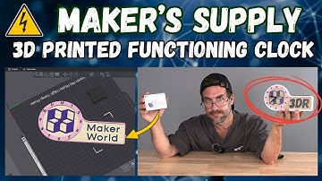 3D Print a Functional Clock - Bambu Lab "Maker Supply" Clock Components Kit. Kit-001 A1/X1C/P1S
