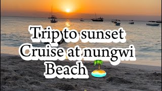 Trip to sunset cruise at nungwi beach 🏝️