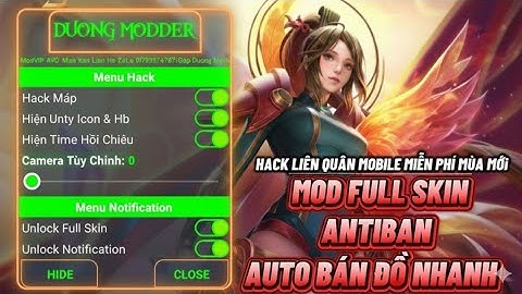 Hack Map Liên Quân Mobile Miễn Phí | Hướng Dẫn Cách Sử Dụng Bán Đồ Nhanh | Antiban | DươngModder