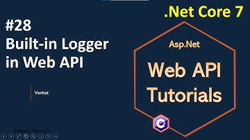 Deel 28 Ingebouwde logger in Web API || Asp.Net Core Web API Tutorials 7.0 || Nehanth world