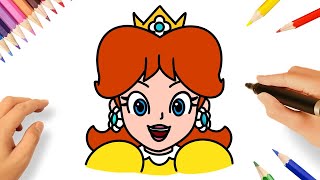 COMO DESENHAR A PRINCESA DAISY 👑| SUPER MARIO BROS screenshot 1