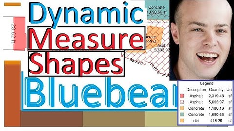 Bluebeam Dynamically Measure Shapes With Legend