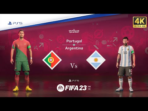 FIFA-23 PS5, Portugal Vs Argentina ft. Ronaldo, Messi, FIFA World Cup  Final