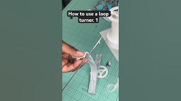 How to use a loop turner #sewing #sew #diy #loopturner