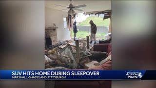 SUV hits Pittsburgh home during sleepover