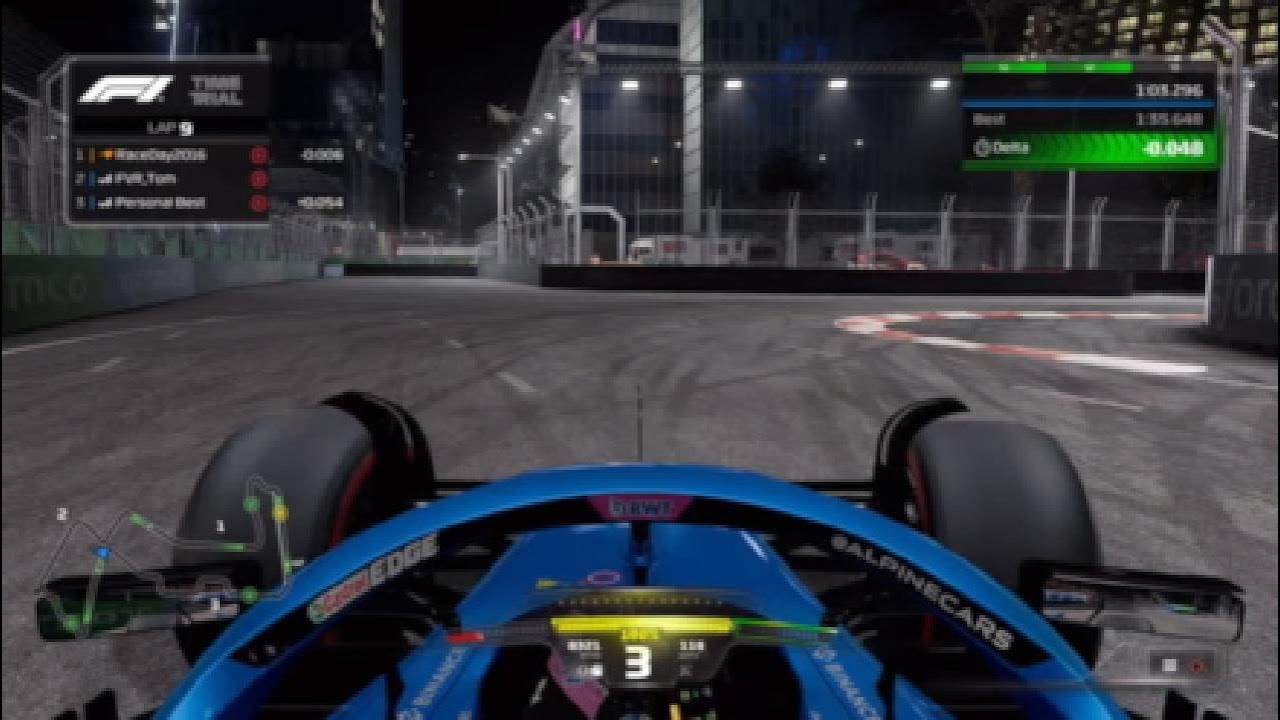 F123 singapore hot lap 7th itw ps setup youtube