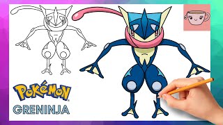 How To Draw Greninja | Pokemon #0658 | Easy Step By Step Drawing Tutorial screenshot 4