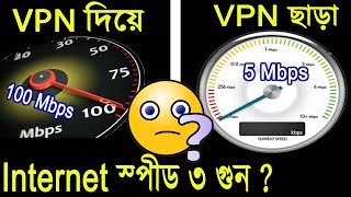 VPN দিয়ে ইন্টারনেট স্পীড ৩ গুন ? Practical test | Does VPN Speed Up Your Internet ? YouTube Bangla screenshot 5