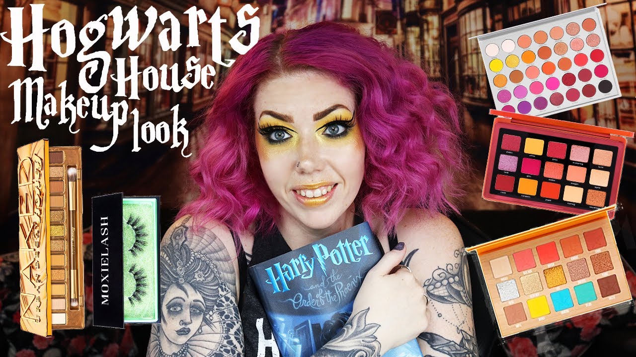 HOGWARTS HOUSE MAKEUP LOOK!!! Pt.1 - YouTube