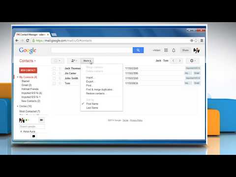 How to Import vCard Files in Gmail®
