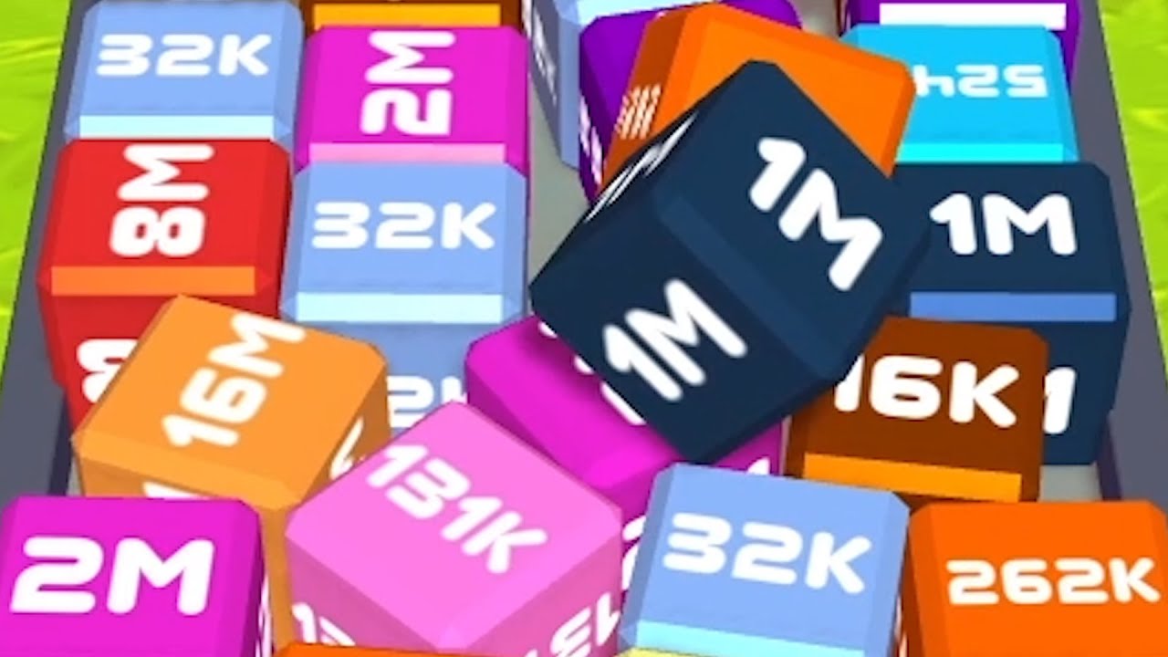 Merge Cube 2048 3D - ASMR Gameplay (Cubes Math, Level Up NumberBlocks ...