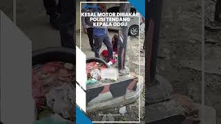 Brutal! Oknum Polisi Ngamuk Tendang Kepala ODGJ, Gara-Gara Motornya Dibakar!